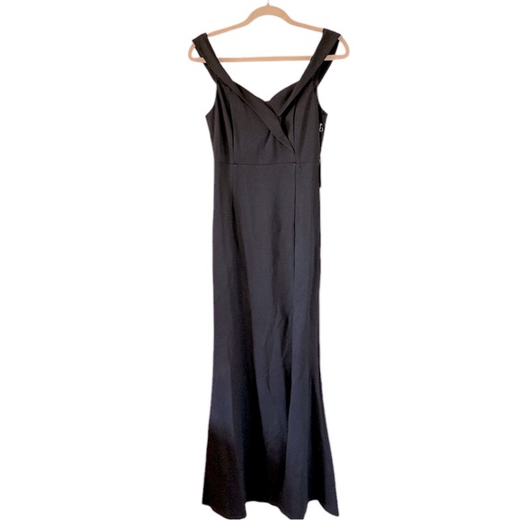 Forever21 Women’s Long Evening Dress Off the shoulder Black New Size Lar… - Picture 1 of 17